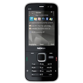 Nokia N78; ČERNÁ