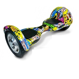 Hoverboard EcoWheel Offroad 10" s bluetooth - grafitty žlutá