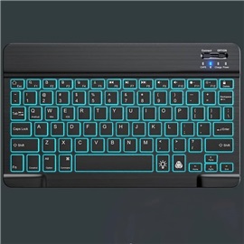 Dobíjecí bezdrátová RGB mini klávesnice s podsvícením pro IOS/Android/MacOS/Windows, černá